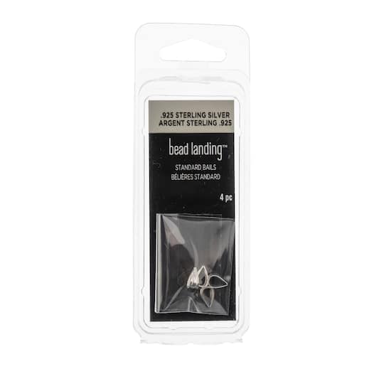 12 Packs: 4 ct. (48 total) Sterling Silver Small Bails by Bead Landing™